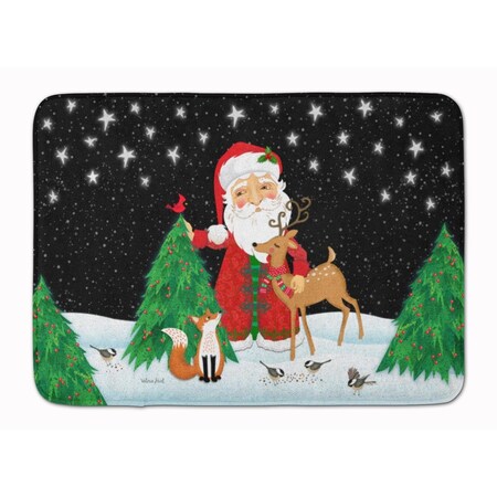 Carolines Treasures Santa Claus Christmas Machine Washable Memory Foam Mat VHA3033RUG